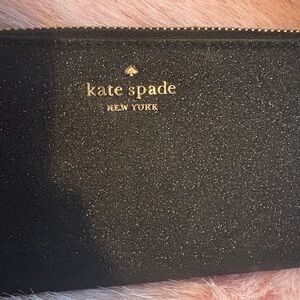 Kate Spade Black Glitter Wallet